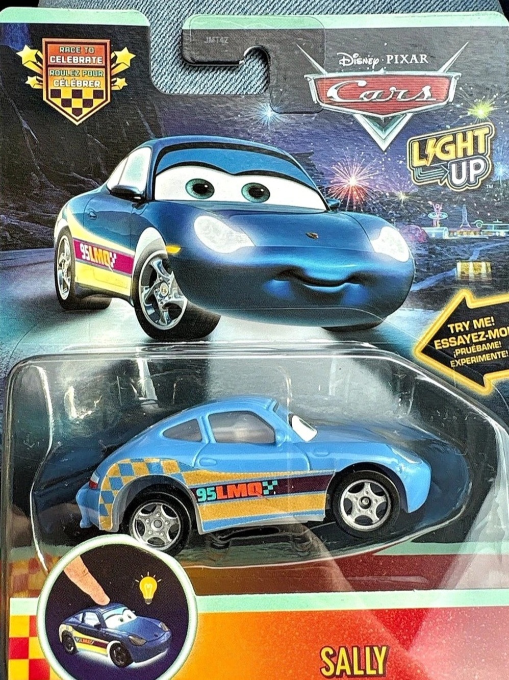 Disney Pixar Sally Cars Light Up Toy Car NWT